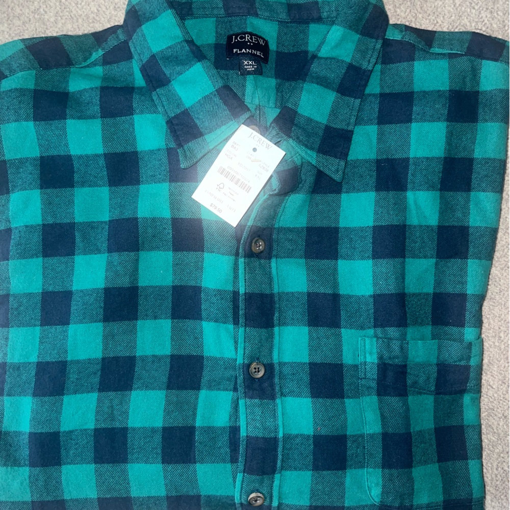 Brand New J Crew Flannel sz XXL